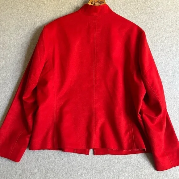 Coldwater Creek Jacket Women’s Size Large Petite Red - Picture 3 of 11
